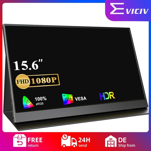 Eviciv 1080p tragbarer - 15,6",